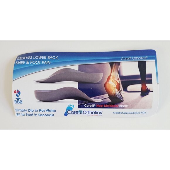 Corefit Orthotics Neolite Shoe Inserts For Arch Support Comfort Foot Pain Relief - Picture 9 of 11